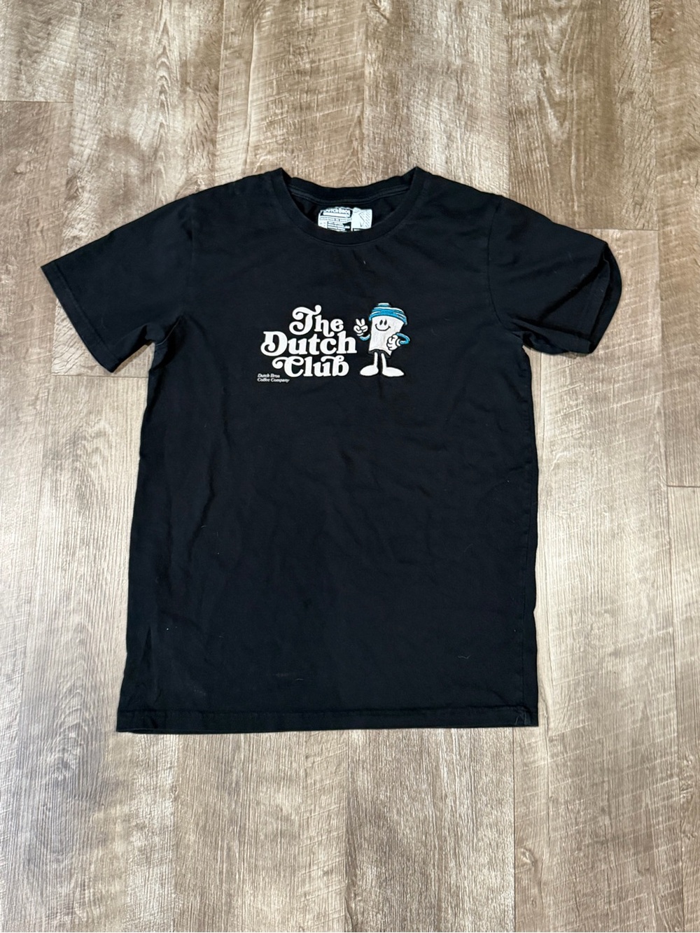 Dutch Bros Graphic t shirt the dutch club Black unisex size medium